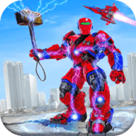 雷神英雄模拟器(US Police Hammer Robot Fighting Robot War Game)免费手游app安卓下载